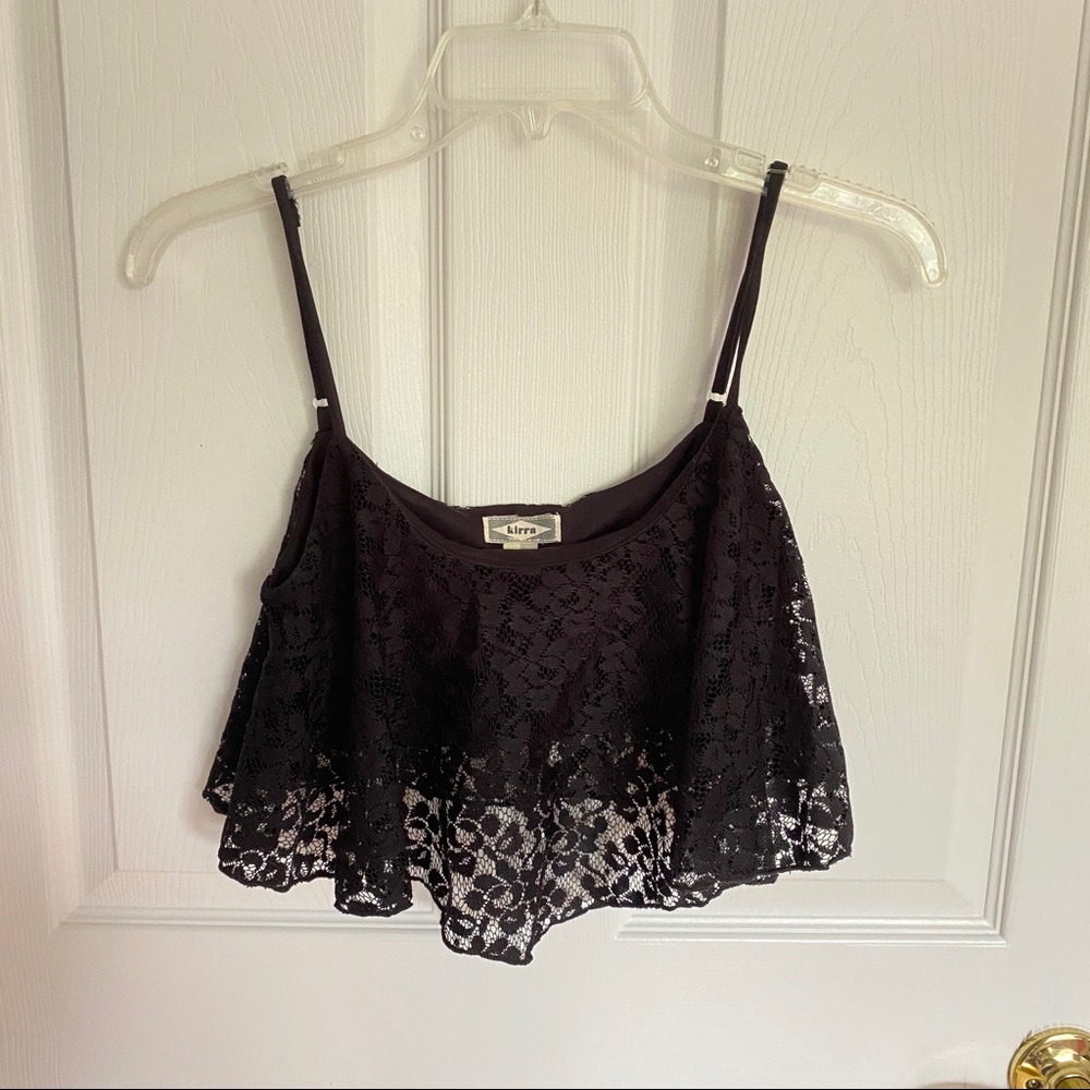 Pacsun Black Summery Crop Top